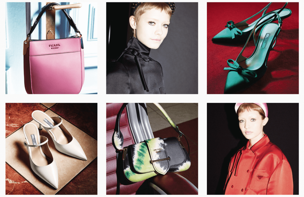 What is the main product of Prada?