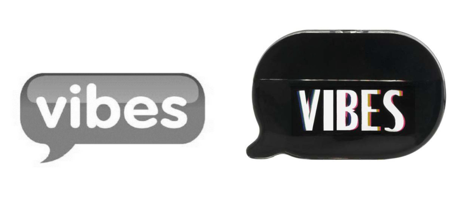 Vibes Media's trademark (left) & KKW's Vibes fragrance bottle (right) 