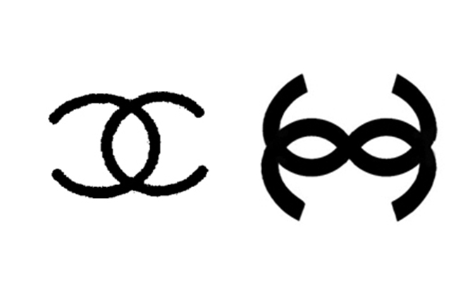  Chanel's trademark (left) & Zhou's mark (right) 