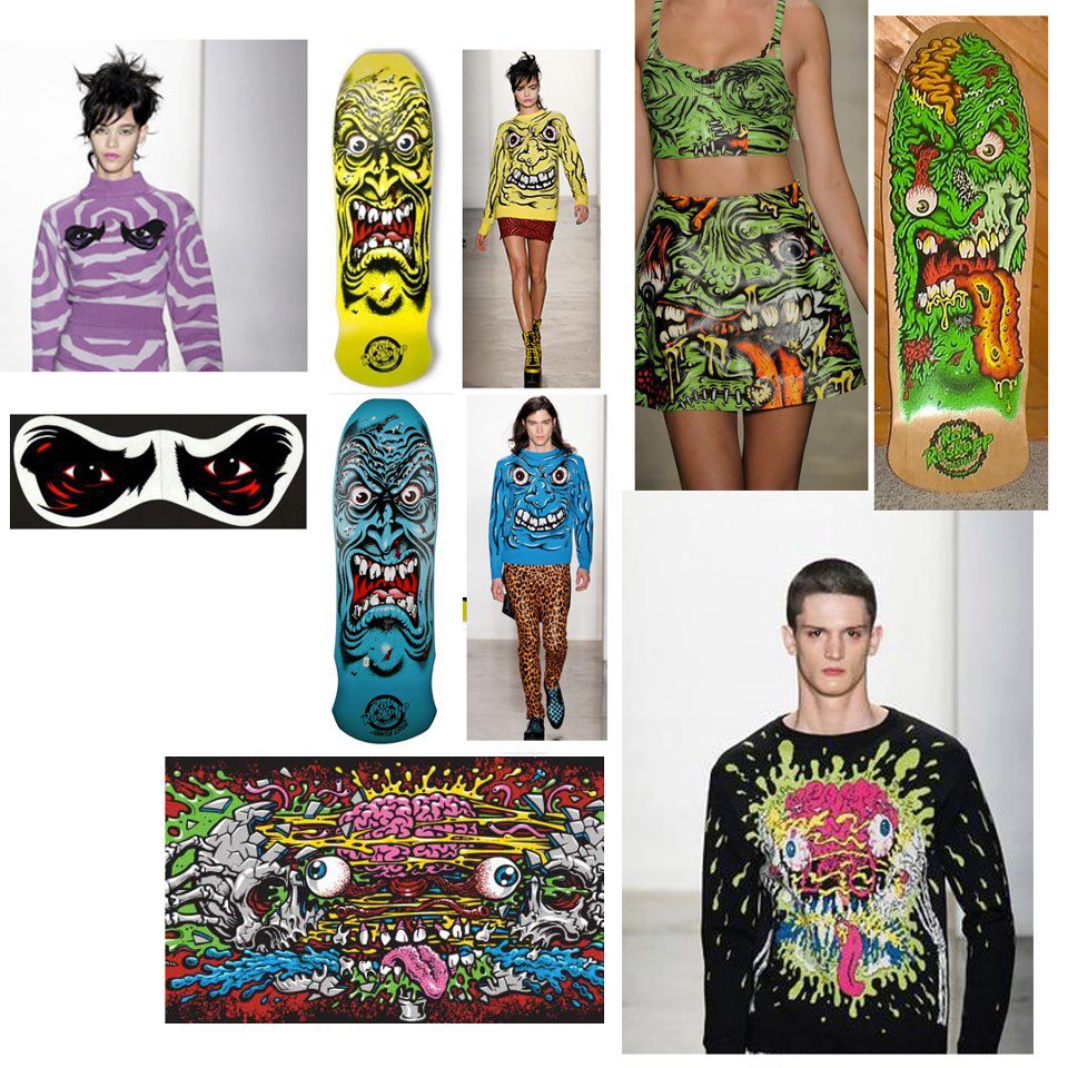 Looks from Jeremy’s Scott’s F/W13 collection & Jimbo Phillips’ work