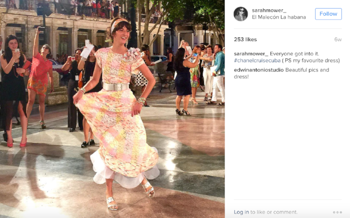 image: @Sarahmower_ Instagram (Contributing Editor, US Vogue)