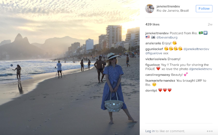 image: @janekeltnerdev Instagram (Fashion News Director, Glamour)