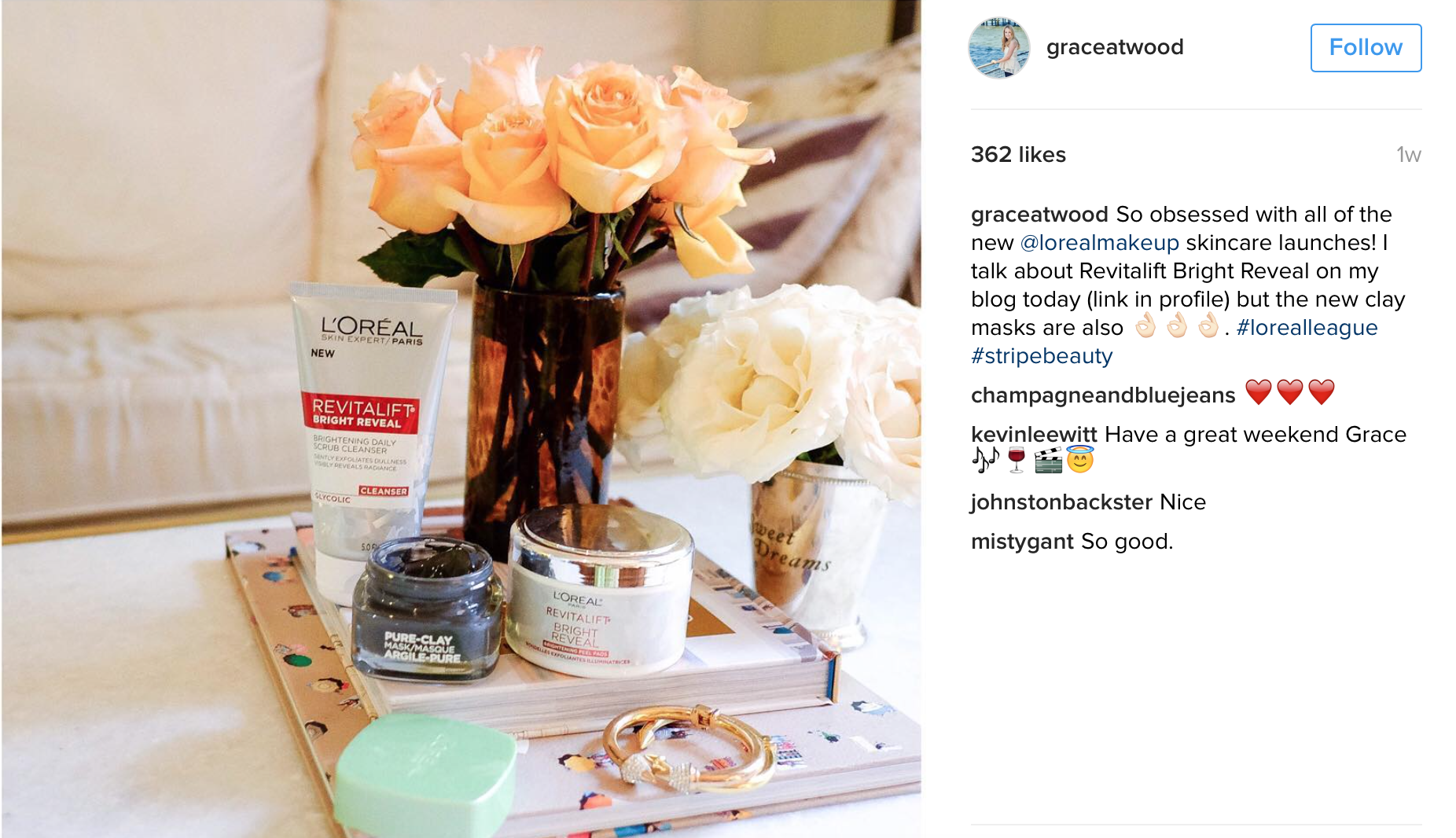 image: @graceatwood Instagram