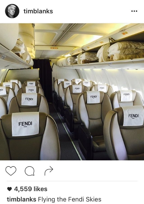 image: @TimBlanks Instagram (Editor at Large, Business of Fashion)