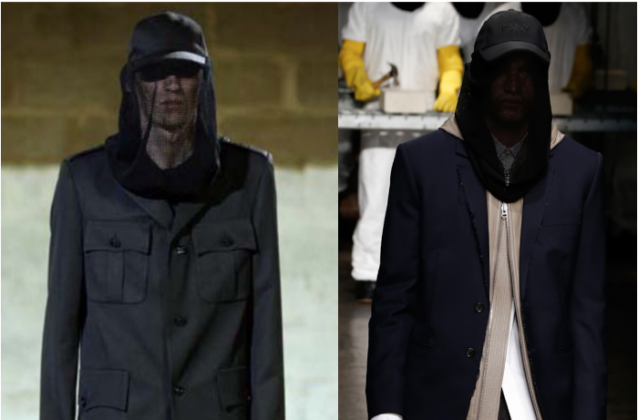 Raf Simons S/S 2003 (left) and Public School S/S 2016 (right)