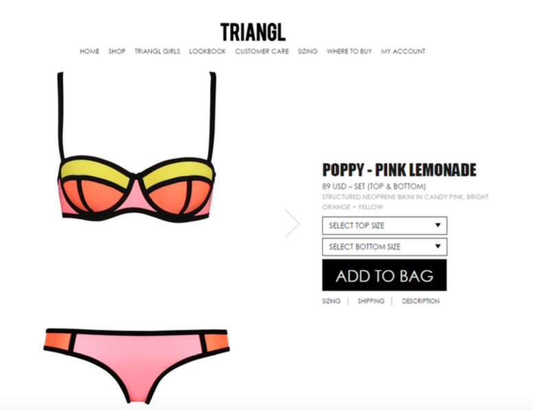 triangl swim sale