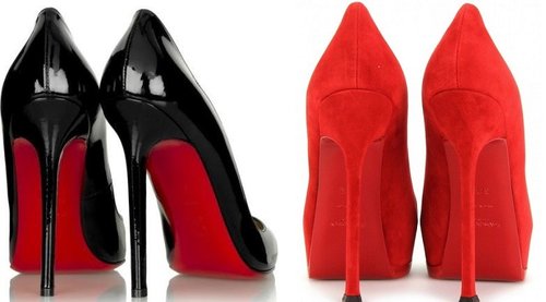 red saint laurent shoes
