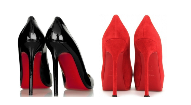 trademark red sole shoes