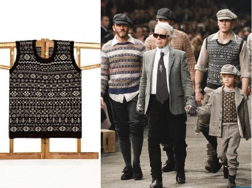 Matt Ventrillon's design (left) and Chanel Metiers d'Art (right)