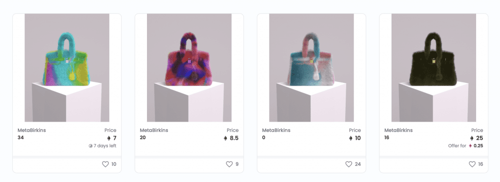 The first Birkin bag for sale in the metaverse, by Boson Protocol, BosonProtocol