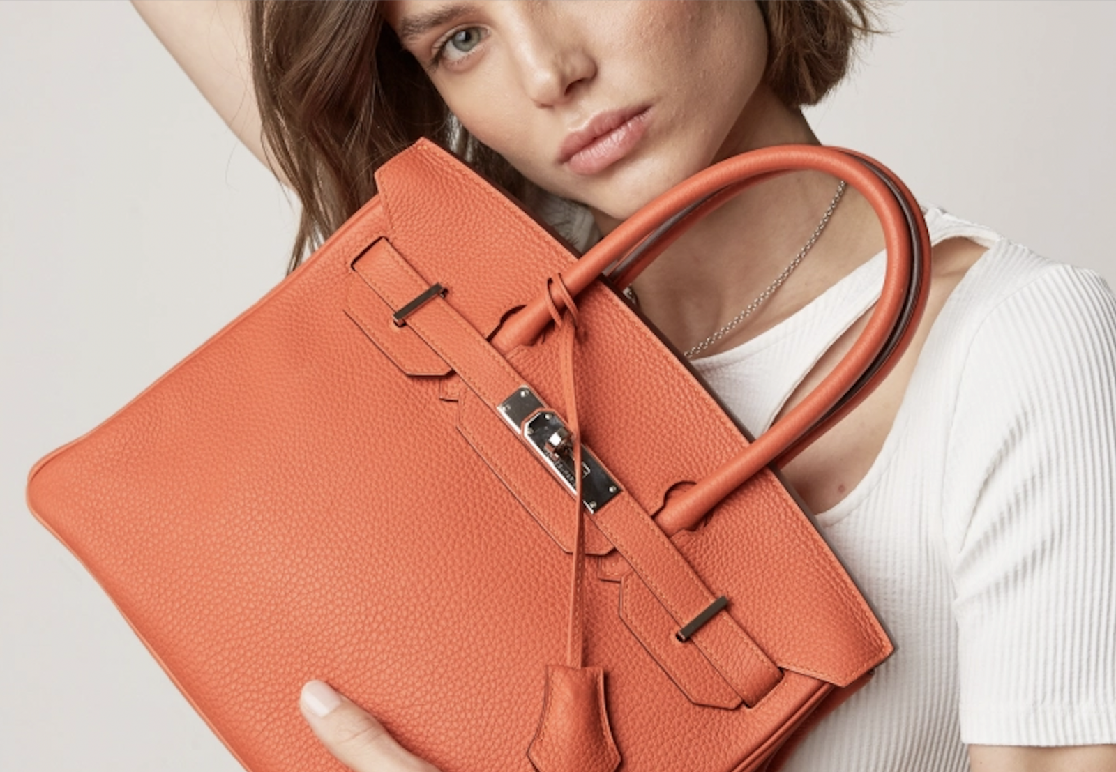 Screen leather  Leather, Hermes orange, Favorite color